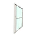 Ver imagem 2 de Porta Balcão 2 Folhas Vidro 210x120 Branco Linha 25