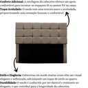 Ver imagem 5 de Cabeceira Cama Box Estofada Solteiro 90 Cm Clara Suede Bege Escuro