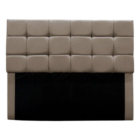 Cabeceira Cama Box Estofada Solteiro 90 Cm Clara Suede Bege Escuro