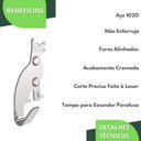 Ver imagem 4 de Kit 10 Ganchos De Parede Decorativo Pendurador De Bolsa C.C