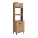Ver imagem 3 de Torre Forno e Micro 63 cm 2 Portas 1 Basculante Torino Marrom/Mel