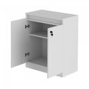 Ver imagem 7 de Conjunto 6 Peças com Mesa em L, 2 Gaveteiros, 2 Armários Multiuso Baixo e Balcão Branco