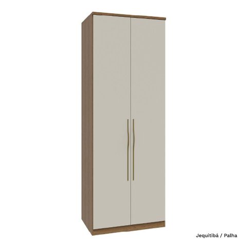 Guarda Roupa Modulado 02 Portas 245cm Setiba - Jequitibá/palha