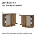 Ver imagem 6 de Balcão de Canto 1 Porta Rustic/Crema Vik Madesa