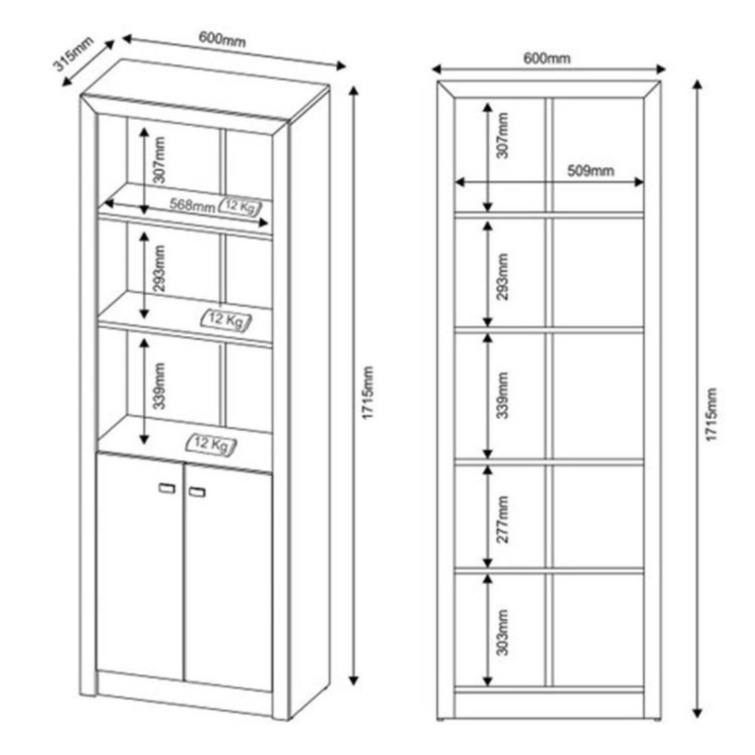 Conjunto Home Office 8 Peças com 2 Mesas, 3 Gaveteiros, 2 Estantes e 1 Balcão - 11