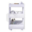 Ver imagem 1 de Armário Balcão De Chão De C 4 Rodinhas Multiuso On Design Ecommerce Carrinho Multiuso