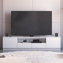 Ver imagem 1 de Rack para TV até 85 Polegadas 100% MDF 200cm Portas 2 Gavetas Liz Yescasa Branco