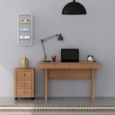 Ver imagem 2 de Conjunto para Escritório 2 Peças Amêndoa Tecnomobili
