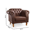 Ver imagem 6 de Conjunto 1 Sofá e 2 Poltronas Chesterfield Duque Yescasa