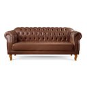 Ver imagem 3 de Conjunto 1 Sofá e 2 Poltronas Chesterfield Duque