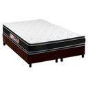 Ver imagem 1 de Cama Box King: Colchão Espuma Castor D33 Black e White + Base CRC Suede Brown(193x203)
