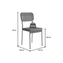 Ver imagem 3 de Cadeira Sala de Jantar Valle 1755 Aço Kit 4 Uni Dourado/linho Bamboo/courano Bamboo/noce - Carraro
