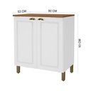 Ver imagem 4 de Balcão Cooktop Armário Duas Portas para 4 e 5 Bocas