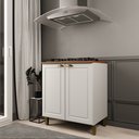 Ver imagem 1 de Balcão Cooktop Armário Duas Portas para 4 e 5 Bocas