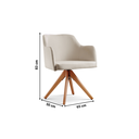 Ver imagem 5 de Kit com 2 Cadeiras Giratória Eros para Sala de Estar