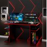 Mesa para Computador Escrivaninha Gamer Mdp 135x60 Netmobil - Vermelho - 2