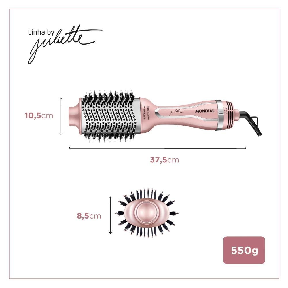 Escova Secadora Mondial Golden Rose By Juliette Bivolt 1200w Es-ju-01 ...