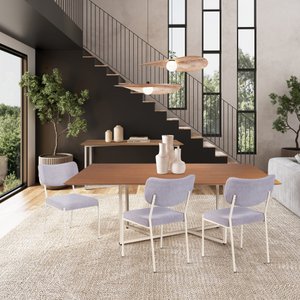 Conjunto Mesa Jantar Diadema com Cadeira Magnólia 6 Cadeiras