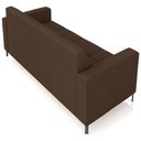 Ver imagem 7 de Sofá 3 Lugares Sala Living Industrial 200cm Senna K01 Veludo Marrom - Lyam Decor