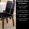 Kit de Capas de Cadeira Jantar Estampadas Ajustável com Elástico 04 Peças - Protetora Cozinha Malha  - 4