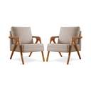 Ver imagem 3 de Kit 2 Poltronas Decorativas Mona