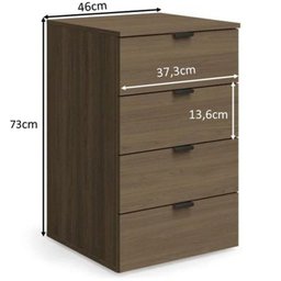 Mesa para Escritório Diretor com Gaveteiro 120cm Office - 9