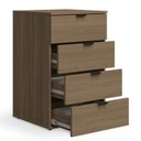 Ver imagem 7 de Escrivaninha Mesa Escritório Diretor com Gaveteiro Office 4 Gavetas 120cm Industrial Carvalho e Munique Marrom