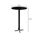 Ver imagem 6 de Conjunto Bistrô Mesa com 2 Banquetas Altas Morumbi Preto e Tampo Preto