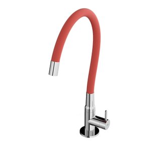 Torneira Cozinha Mesa Bica Flexivel Celite Colors Cromado