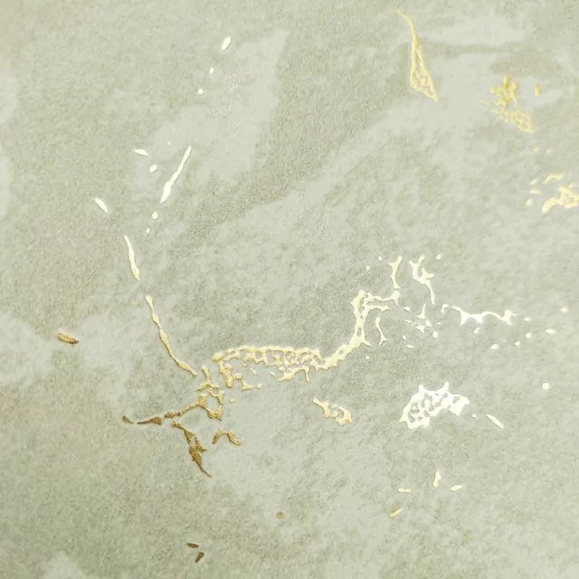 Papel de Parede Kantai Coleção White Swan Cimento Queimado Bege Escuro com Brilho Dourado - 1