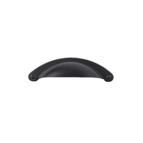 Kit com 6 Puxador Concha para Gaveta Puxadores Coloniais para Armarios Comoda Cozinha: Preto