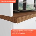 Ver mais imagens de Balcão para Cozinha 2 Portas 80cm com Tampo Emily Espresso Móveis Branco/HP/Nature