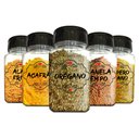 Ver imagem 5 de Pote Tempero Kit 10 Potes+24 Etiquetas Adesivas Porta Condimento Q170 Arte na Arte Potes de Tempero