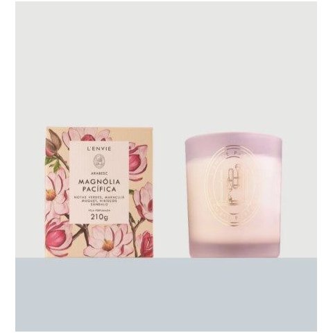 Vela Perfumada Magnolia Pacifica - Arabesc - 210g
