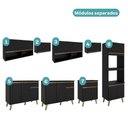 Ver imagem 6 de Cozinha Completa Atlanta Capital 17 Portas 3 Gavetas MDP 390cm Preto Touch