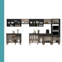 Ver mais imagens de Cozinha Completa Atlanta Capital 17 Portas 3 Gavetas MDP 390cm Preto Touch