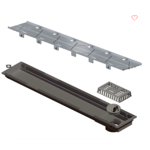 Ralo Linear Elleve Vertex Tampa Oculta 16 X 16 X 22 Cm - Ralo Linear