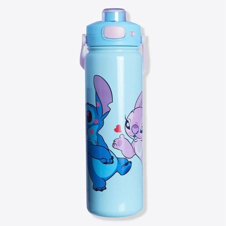 Garrafa Térmica Click Excalibur 700ml Stitch Namorados - Disney Zonacriativa