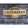 Placa Cantinho do Churrasco Decorativa Talhada - 1