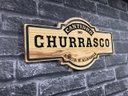 Ver imagem 3 de Placa Cantinho do Churrasco Decorativa Talhada