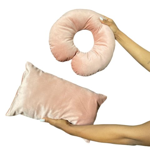 Kit Almofadas 2/5 Veludo Rose Gold Escuro - In9 Decor