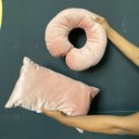 Ver imagem 2 de Kit Almofadas 2/5 Veludo Rose Gold Escuro - In9 Decor