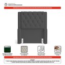 Ver imagem 5 de Cabeceira Atena para Cama Box Solteiro 90cm Capitonê com Frame Suede Cinza - Desk Design
