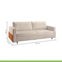 Ver imagem 3 de Sofá Living Encosto Fixo com Almofadas Soltas Julia Mm Top 210cm