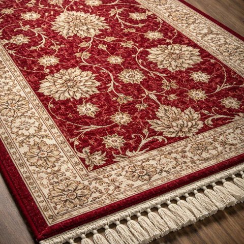 Tapete Passadeira Oriental Nik 200x75 cm Mod 60 Vermelho