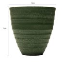 Ver imagem 3 de Vaso Cachepot para Plantas Névoa Verde Plástico Lyor 15x7cm Decorativo Jardim