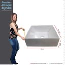 Ver imagem 5 de Gabinete Para Banheiro Gaia 60 com Cuba Prisma Cozimax Preto