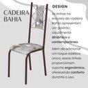 Ver imagem 5 de Conjunto Sala de Jantar Bahia Mesa Tubo 120x75cm Tampo Pedra Granito Topázio com 4 Cadeiras