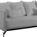 Ver imagem 5 de Sofá Living 2 Lugares 220cm com Base de Ferro Tecido Boulé Acácia Cinza