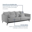Ver imagem 7 de Sofá Living 2 Lugares 220cm com Base de Ferro Tecido Boulé Acácia Cinza